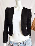 Vintage 70s open front Structured Cardigan -