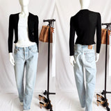 Vintage 70s open front Structured Cardigan -