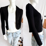 Vintage 70s open front Structured Cardigan -