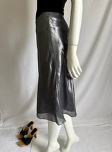 Load image into Gallery viewer, Y2K Silk Metallic Midi Skirt
