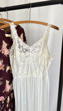 Load image into Gallery viewer, Vintage Pleated Lace Trim Slip
