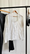 Load image into Gallery viewer, Vintage 70s Lace Peasant Top
