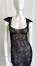 Load image into Gallery viewer, Y2K Spiderweb Mesh Dress

