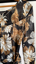 Load image into Gallery viewer, Vintage 70s Sheer Floral Babydoll Top
