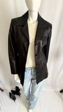Load image into Gallery viewer, Vintage Star Heart Moon Leather Jacket

