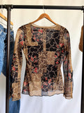 Vintage Y2K Boho Flared Sleeves Top