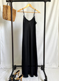Vintage 70s Farr West Sheer Black Slip dress