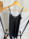 Vintage 70s Farr West Sheer Black Slip dress