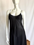 Vintage 70s Farr West Sheer Black Slip dress