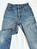 Vintage High-Waisted Distressed Denim Jeans