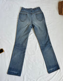 Vintage High-Waisted Distressed Denim Jeans