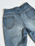 Vintage High-Waisted Distressed Denim Jeans