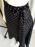 Vintage Polka Dot Maxi Wrap Skirt