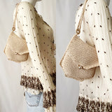 60s Vintage Crochet Mini Shoulder Bag