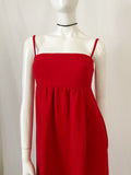 Vintage Galanos for Amelia Grey Maxi Bustier Pinafore Dress
