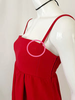 Vintage Galanos for Amelia Grey Maxi Bustier Pinafore Dress