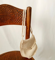 60s Vintage Crochet Mini Shoulder Bag