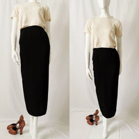 Vintage High Waisted Pillar Maxi Skirt