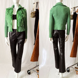 Vintage Y2K Knit Fur Jacket