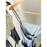 Vintage Denim Backless Apron Style Dress