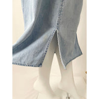 Vintage Denim Backless Apron Style Dress